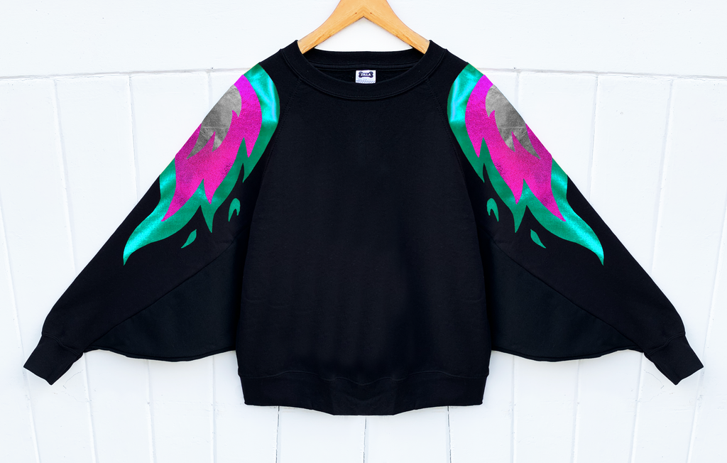 Batwing Phoenix - Green, Pink, Silver