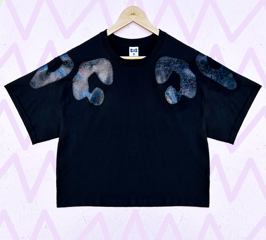 (364) 2nd - Size XL -Bonnie Oversized Tee - Black on Black