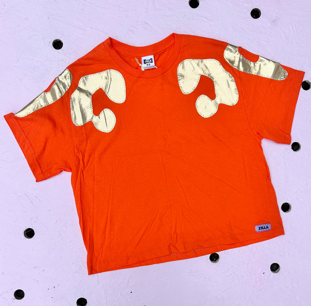 (358) One off - Size XS Oversized Bonnie Tee - Orange