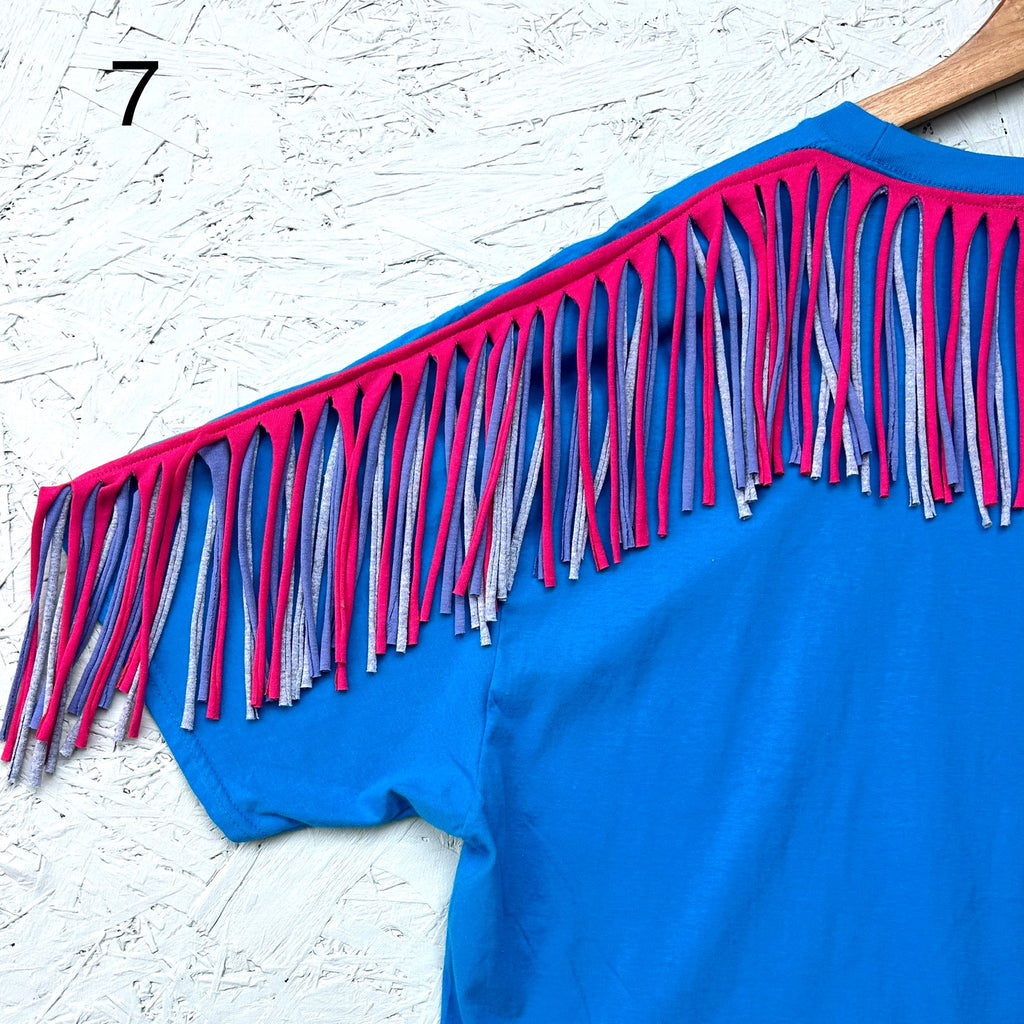Fringed Oversized Tee - Various Colours