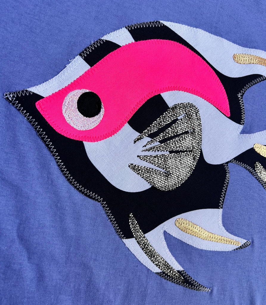 'Angel Delight' Unisex Tee - Lavendar and Mono