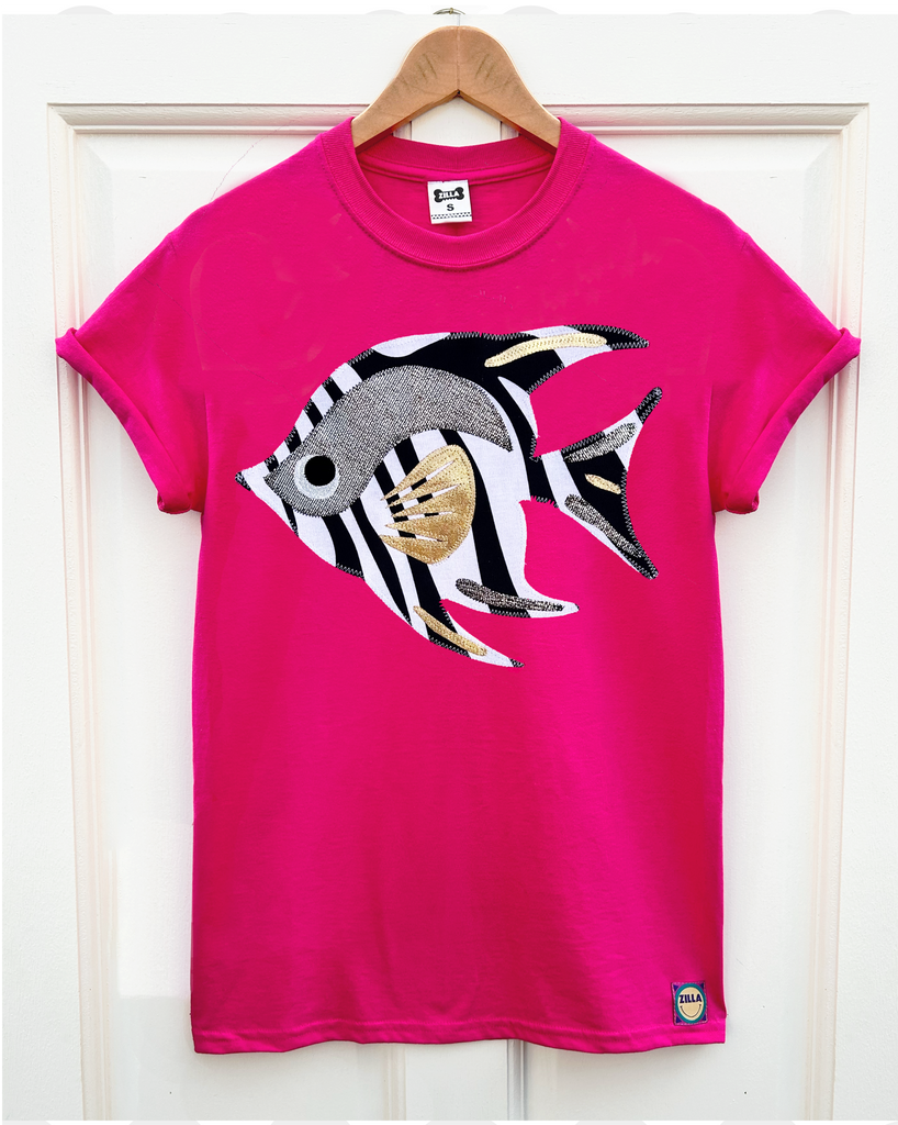 'Angel Delight' Unisex Tee - Pink and Mono