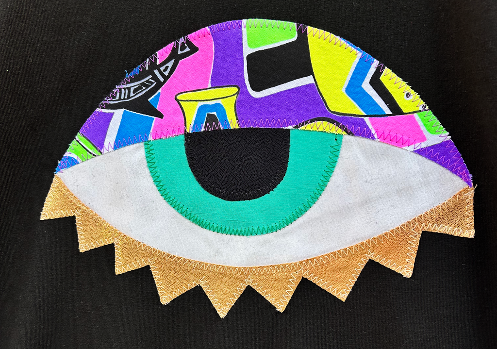 'Jeepers' Unisex Tee - Lavender with 90s Neon Print