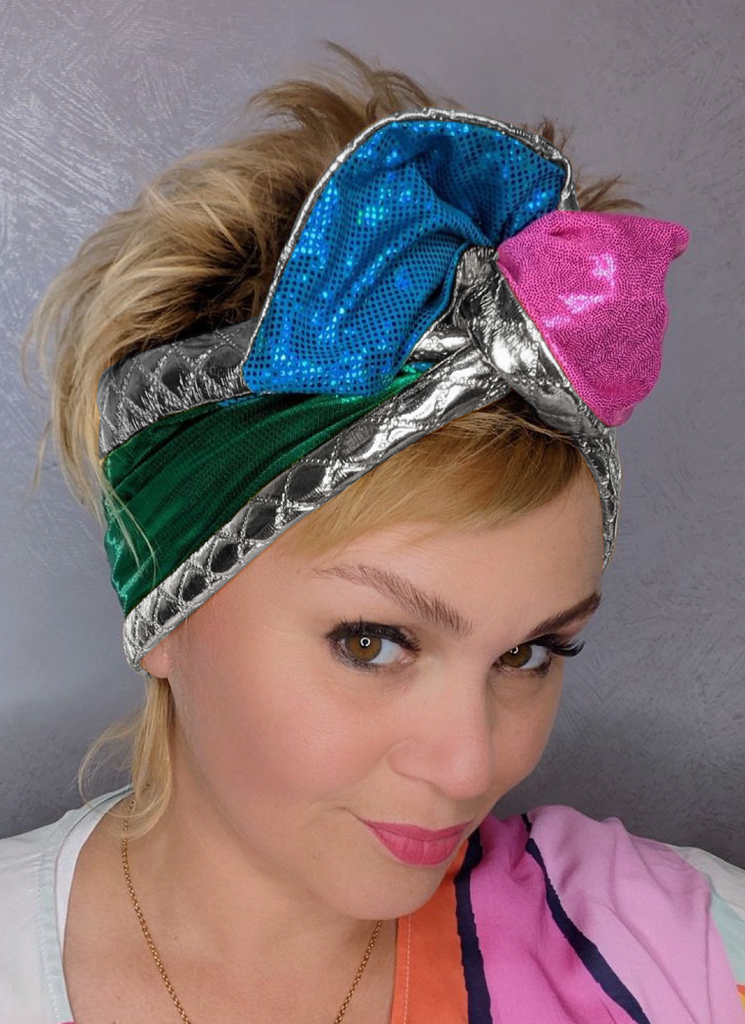 Metallic Headbands - Silver