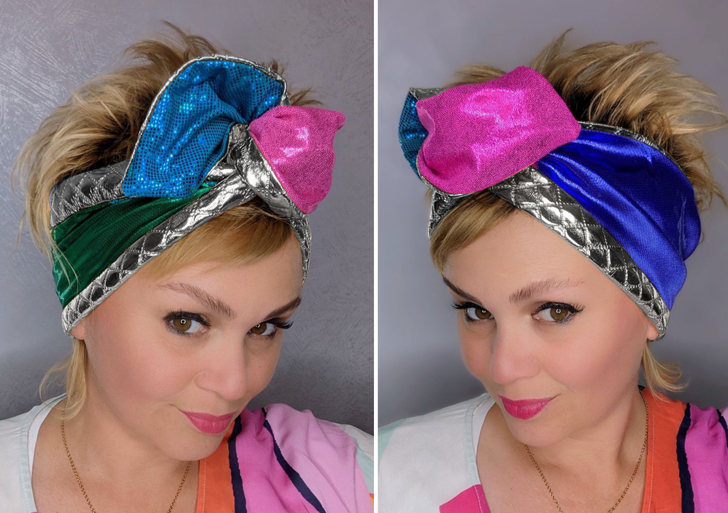 Metallic Headbands - Silver