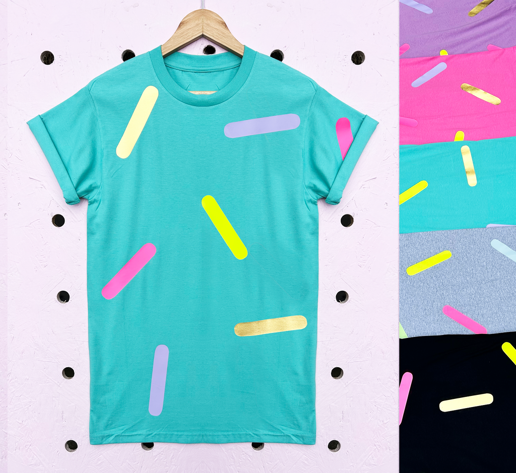 Sprinkles - Printed Tee - just black size S left