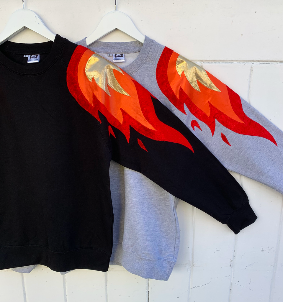 Unisex Phoenix - Flame on Grey - just 5XL left