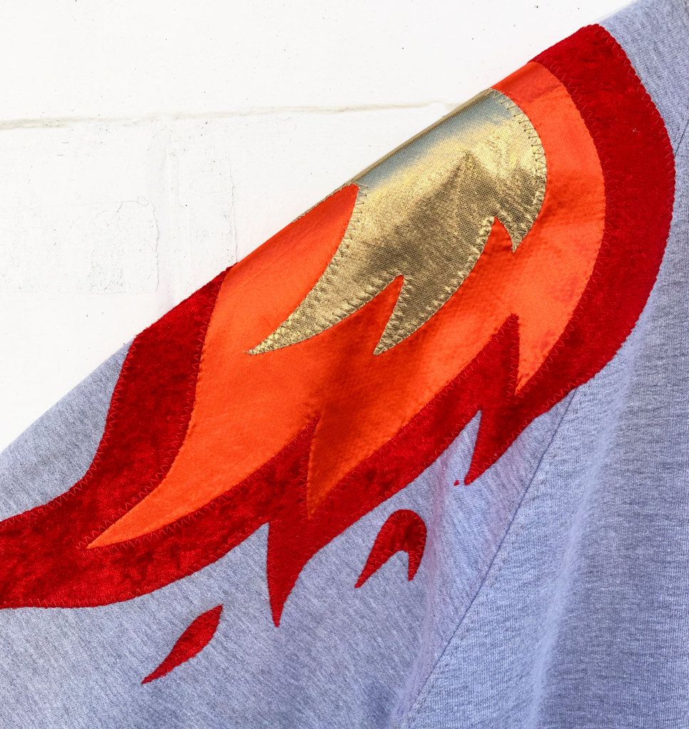 Unisex Phoenix - Flame on Grey - just 5XL left