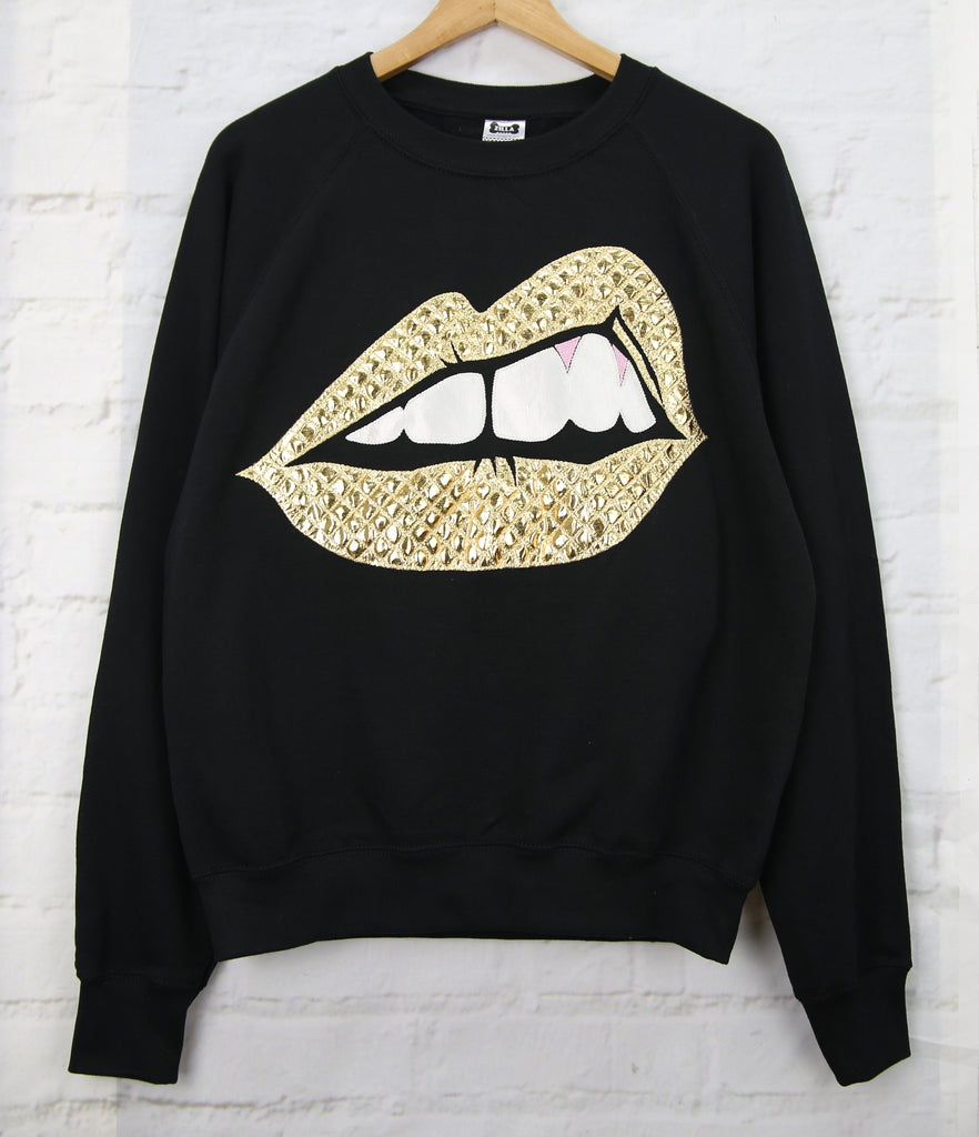 Bite Back Sweatshirt - Quilted Gold - just XS and S left