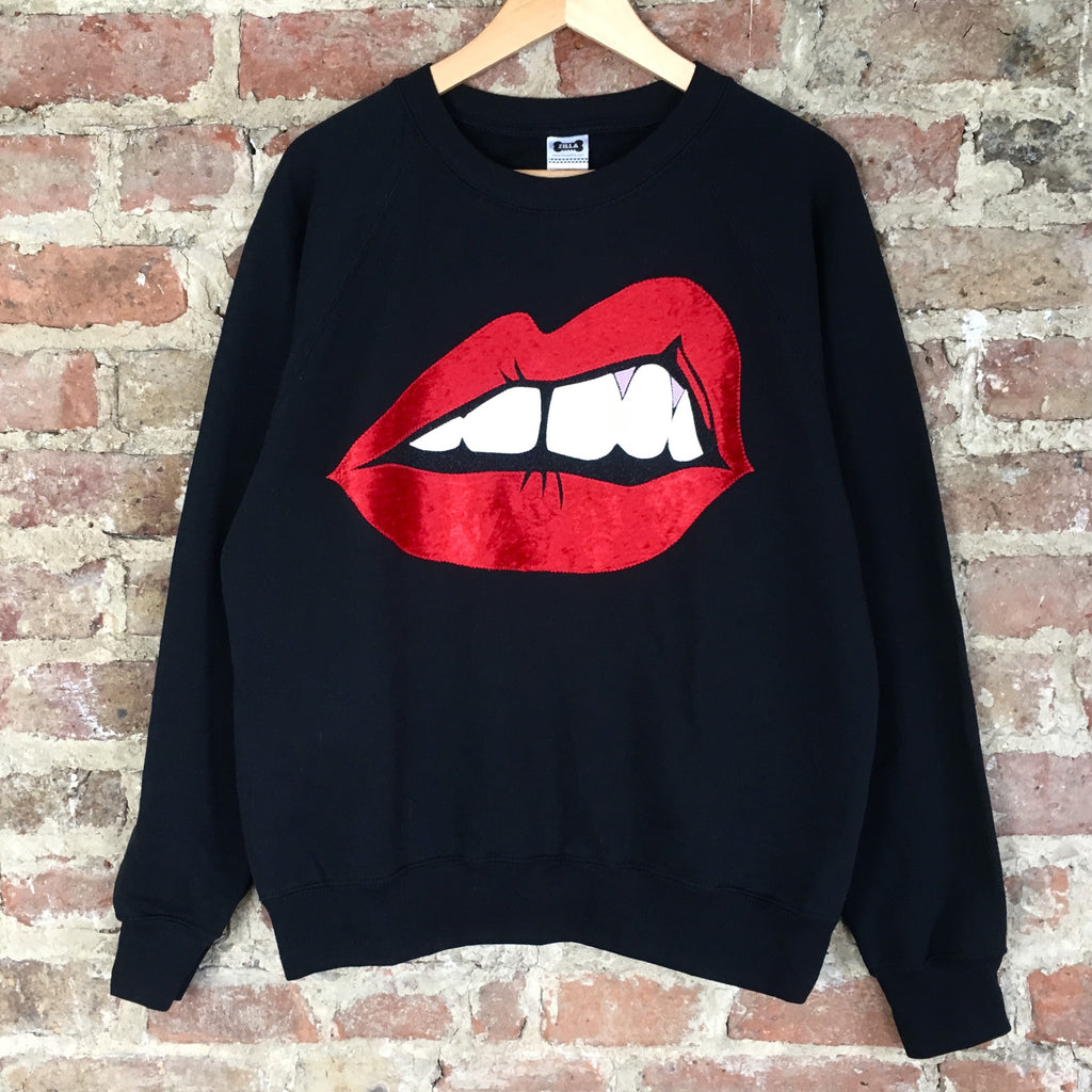 Bite Back Sweatshirt - Classic Red Velvet -  just XS left