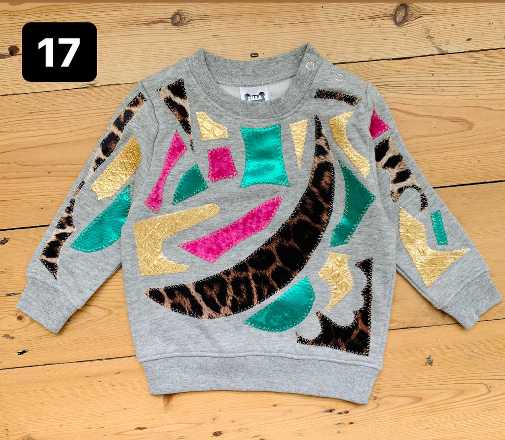 Kids Scrap Happy Sweatshirts - One offs - Just 12-18 Months Left