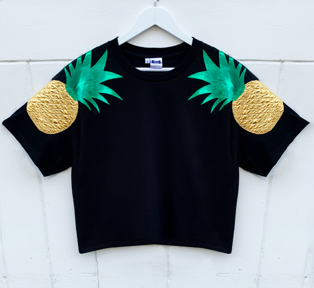 Totally Tropical Oversized Tee - Black - Just XS and 3XL left