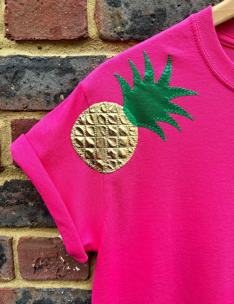 Totally Tropical Unisex Tee - Pink - Just Size M Left